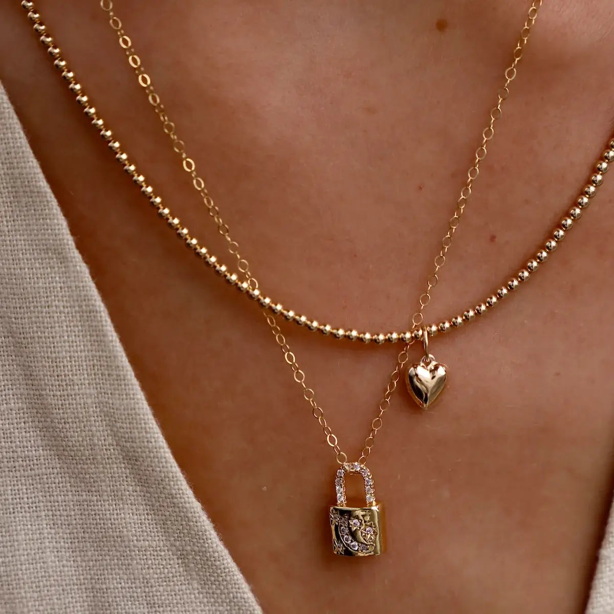 Gold Filled Beaded Chain