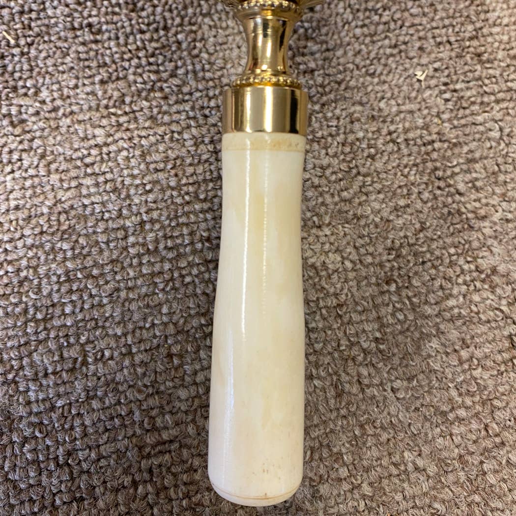 Polished Brass Magnifier with Bone Handle
