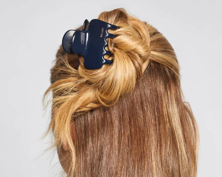 Medium Blue Orchid Claw Clip