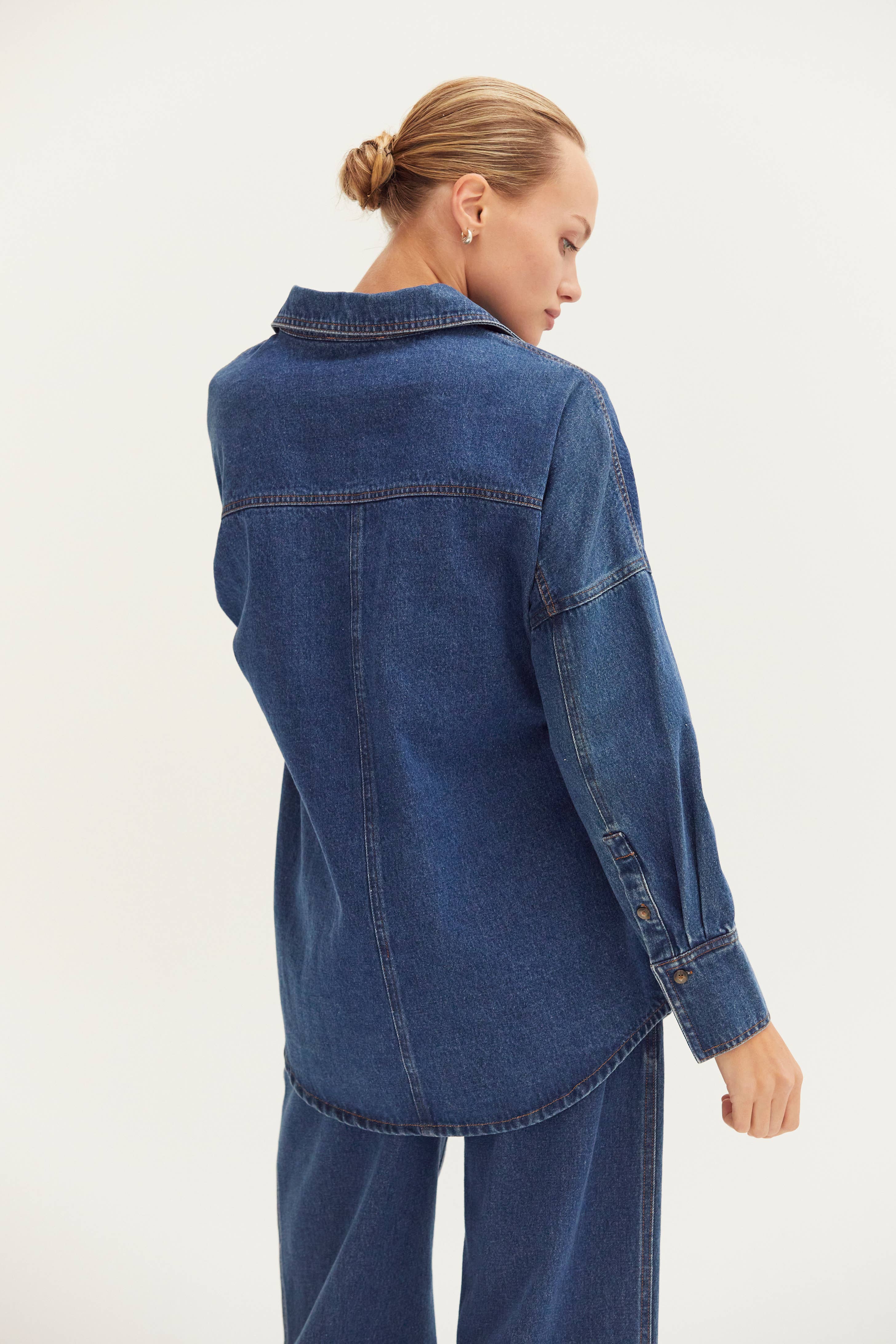 Gianna Denim Button-Up Shirt