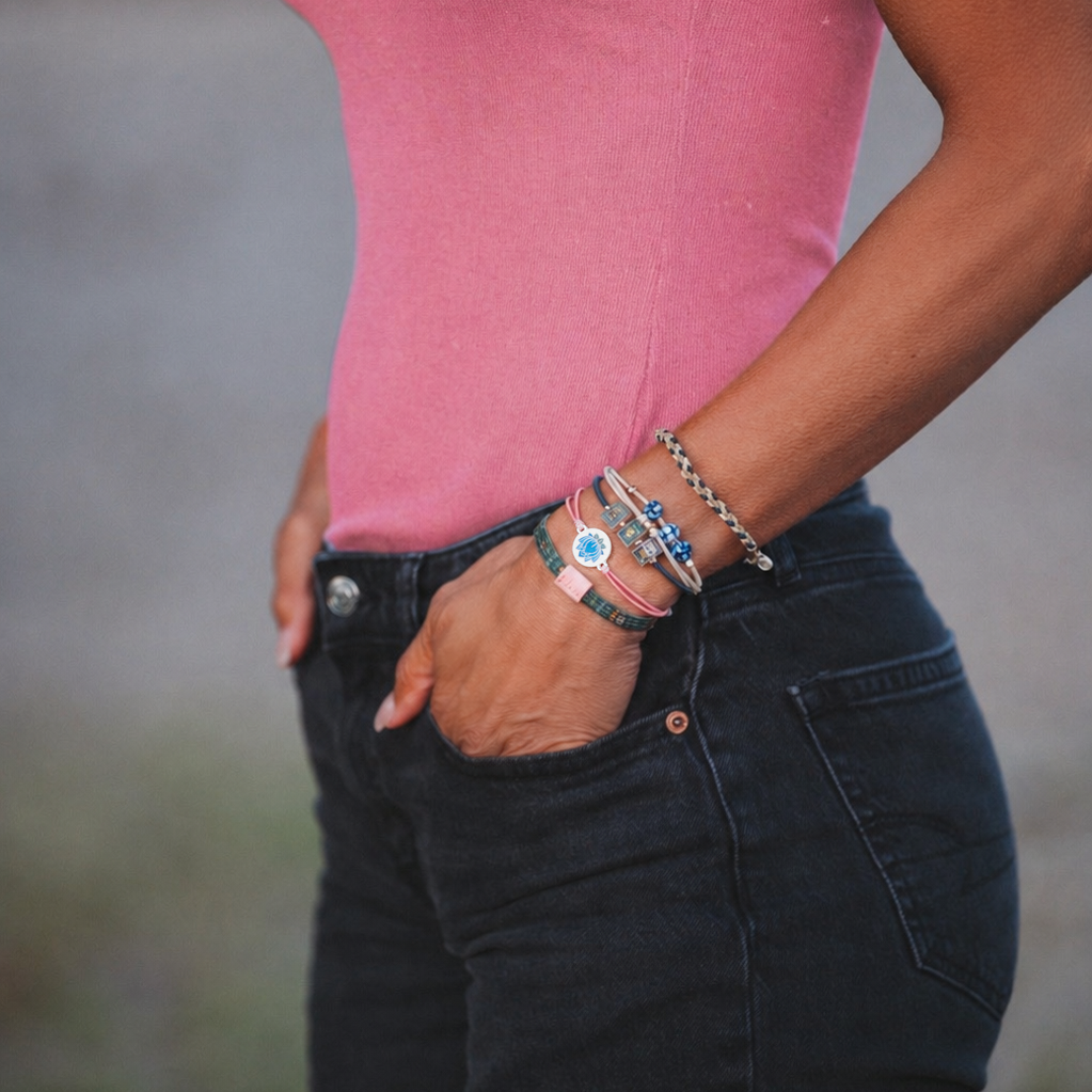 "Mahjong"  Hair Tie Bracelets