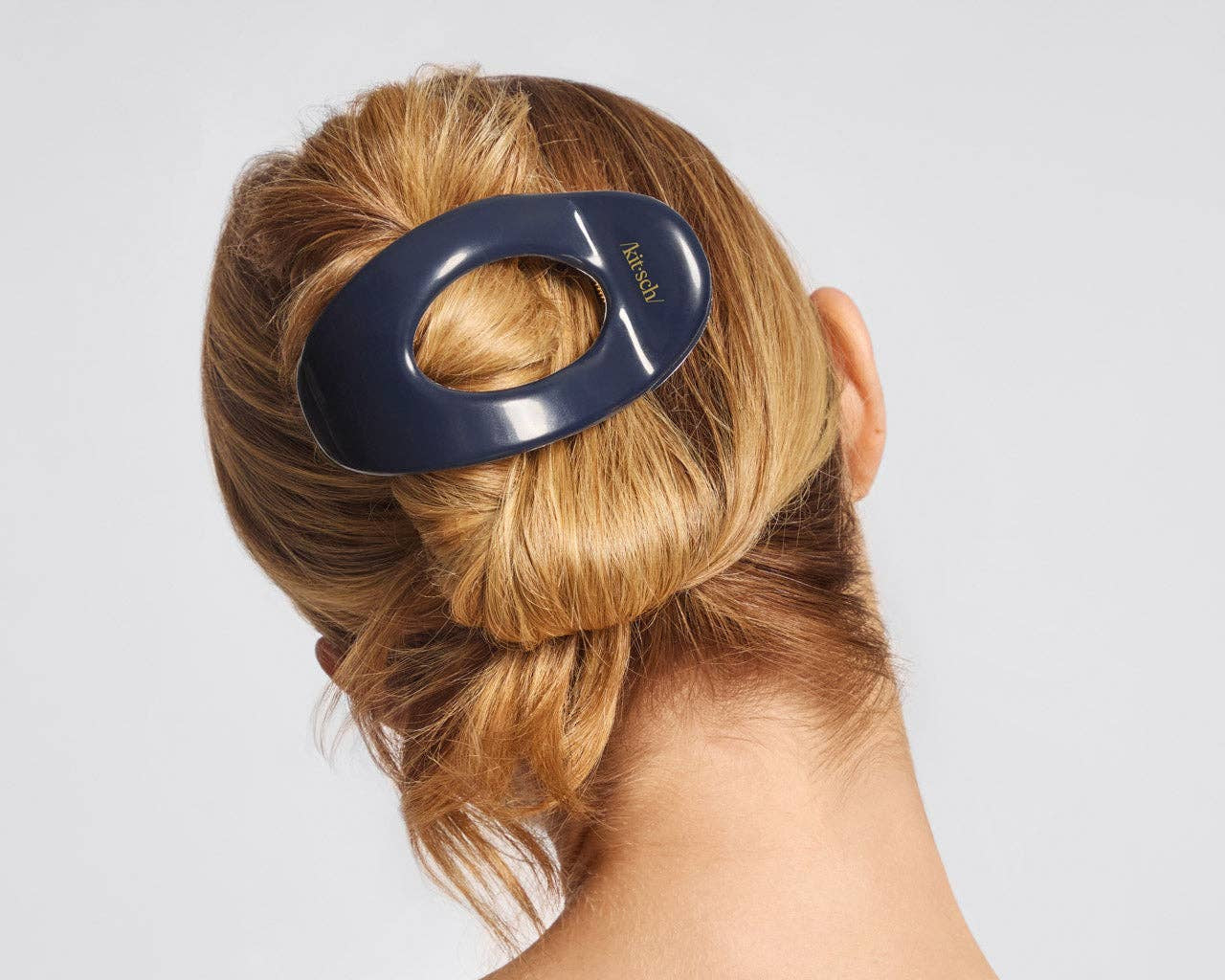Large Blue Orchid Flat Clip