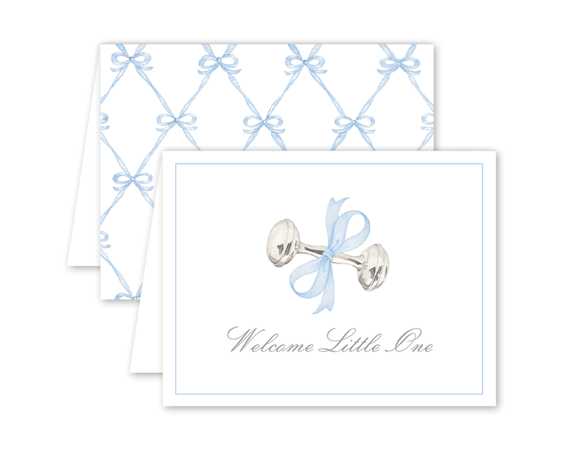 Rattle and Bow Blue