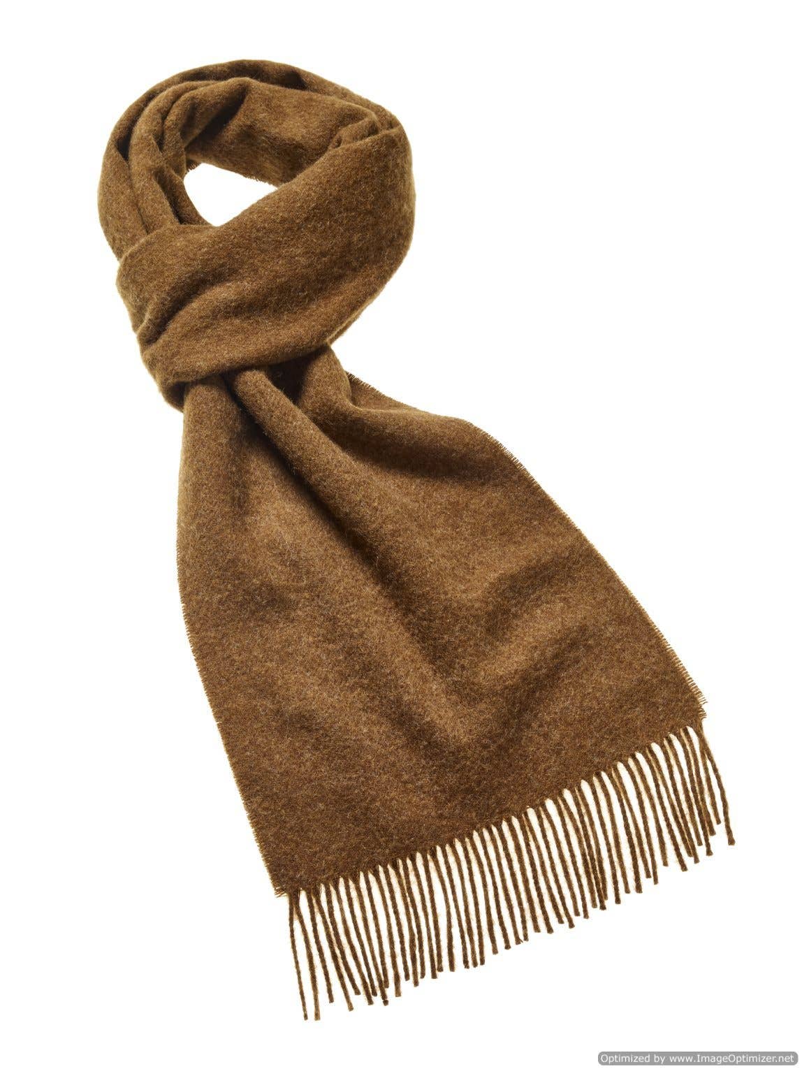 Luxury Chocolate Merino Lambswool Scarf