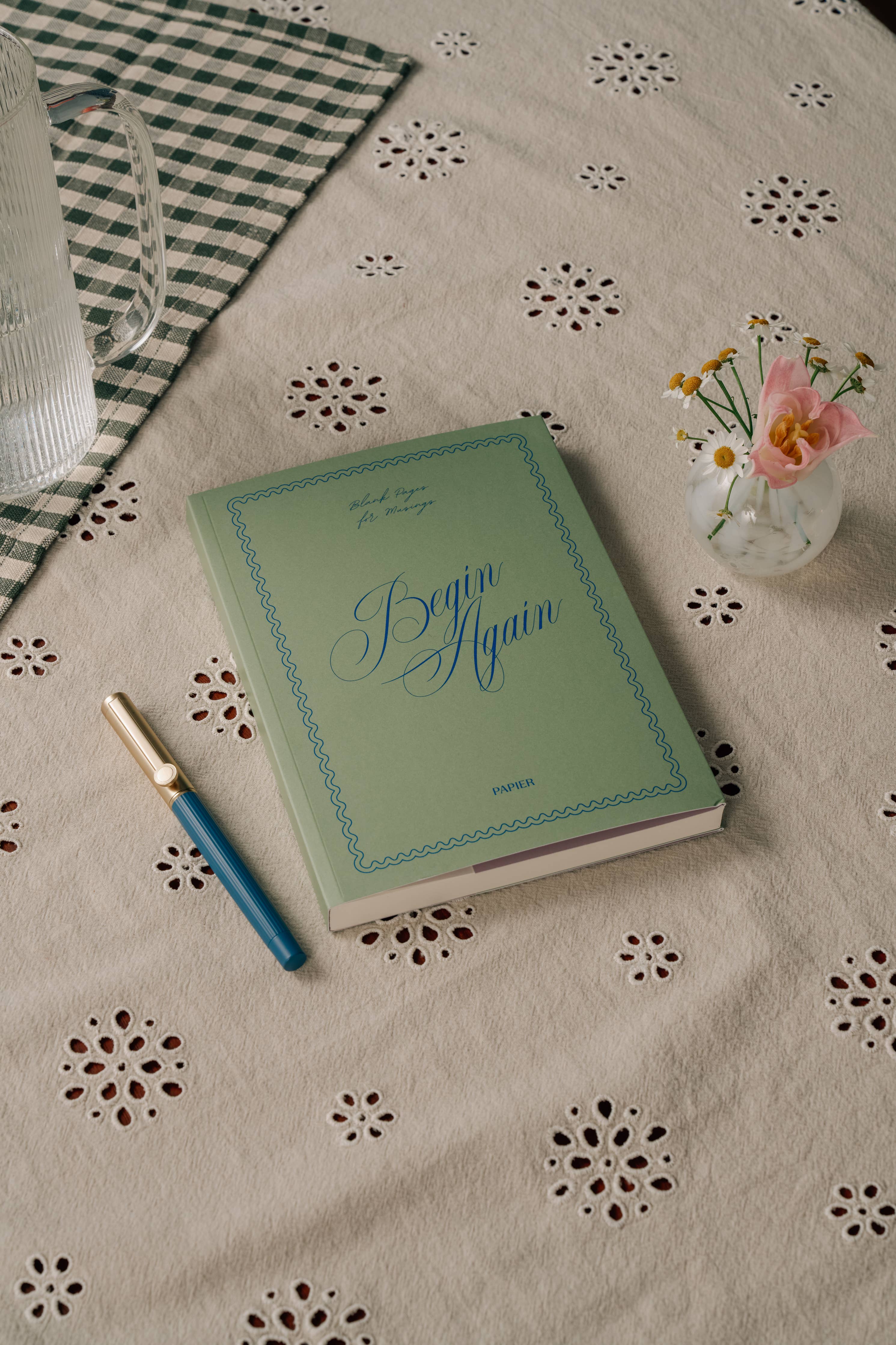 Begin Again Lined Notebook