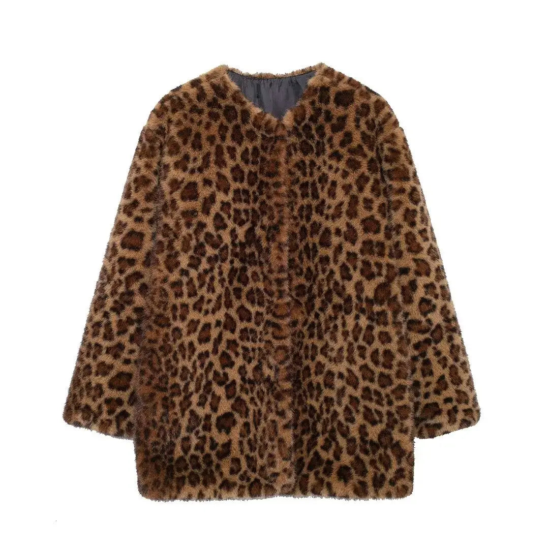 Luxury Teddy Coat Leopard