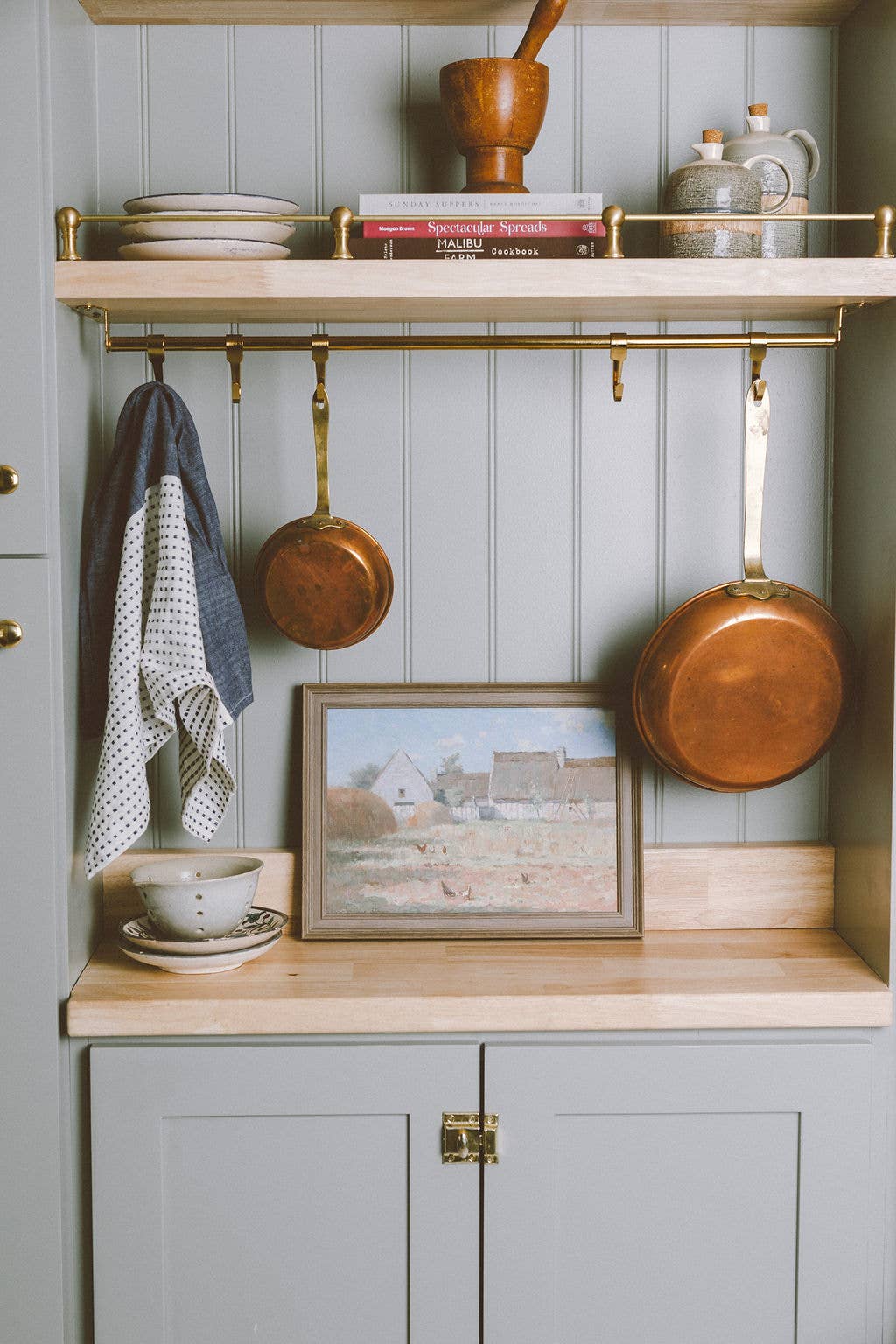 Brittany Farm Framed Antique Art