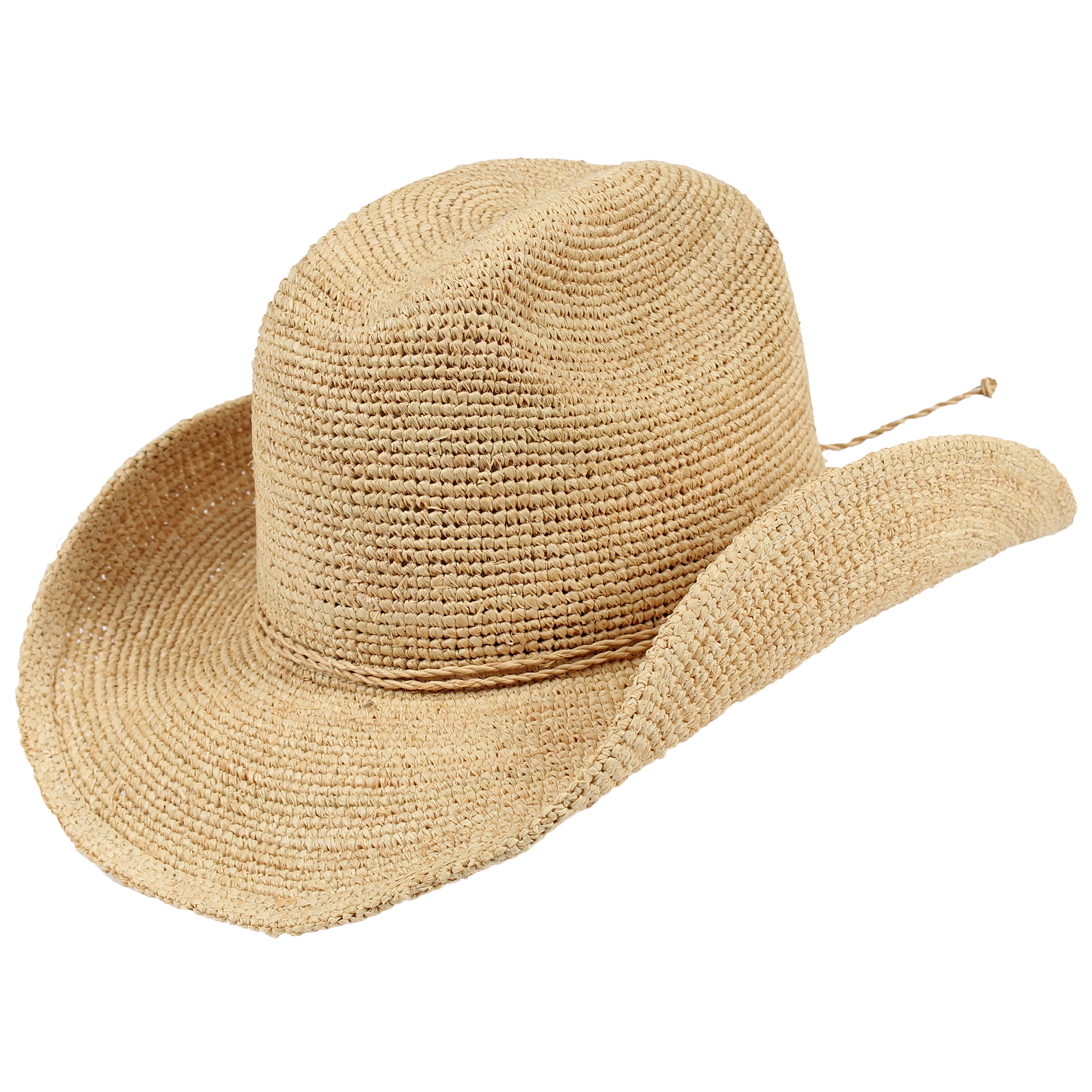 Western Cattleman Raffia Hat