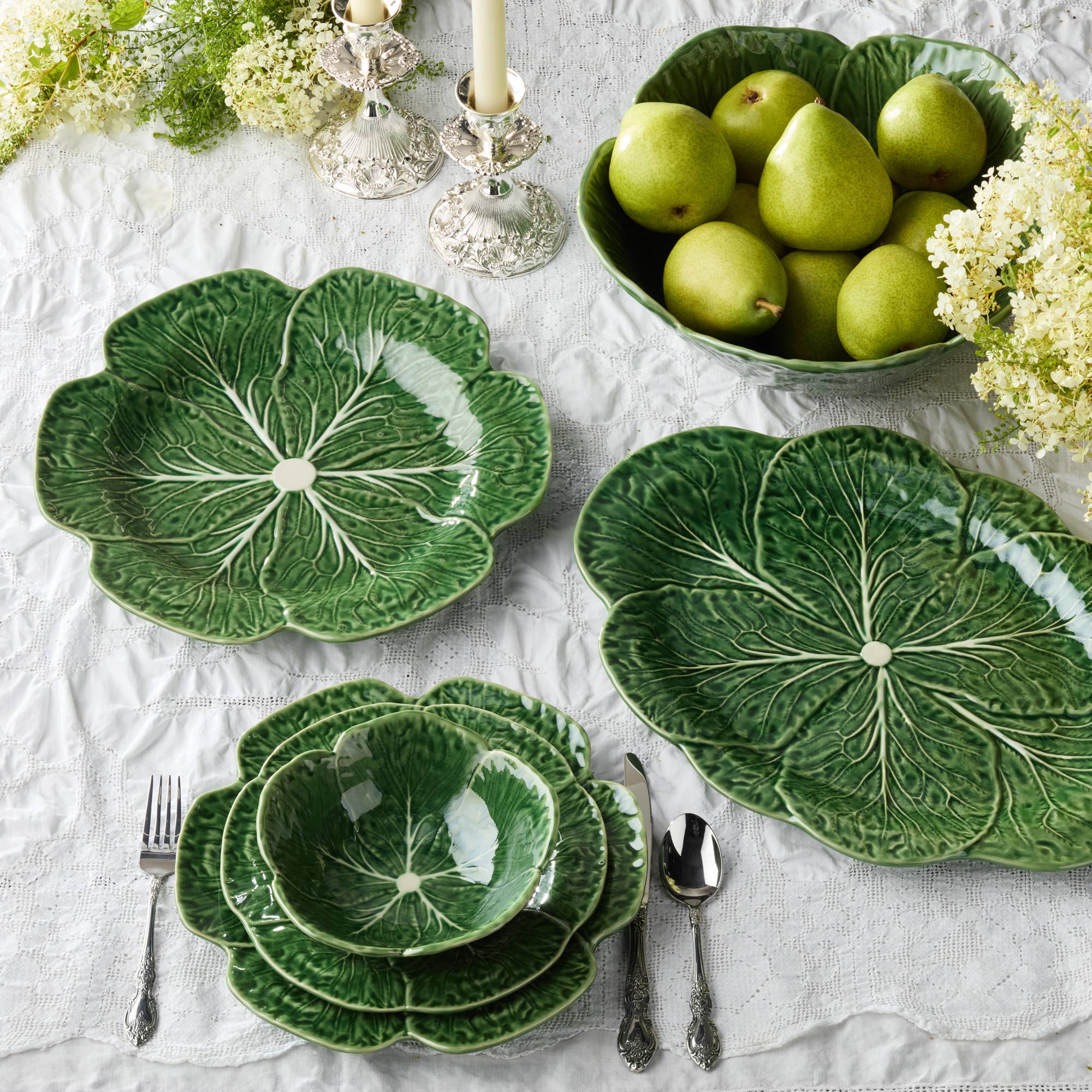 Le Jardin Cabbage Oval Platter