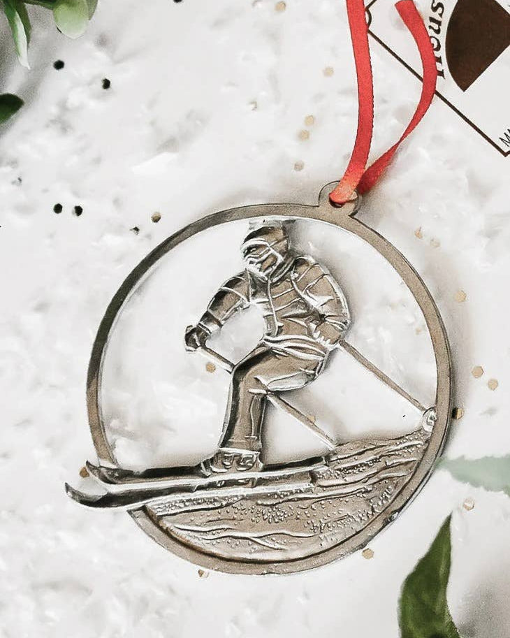Skier Ornament