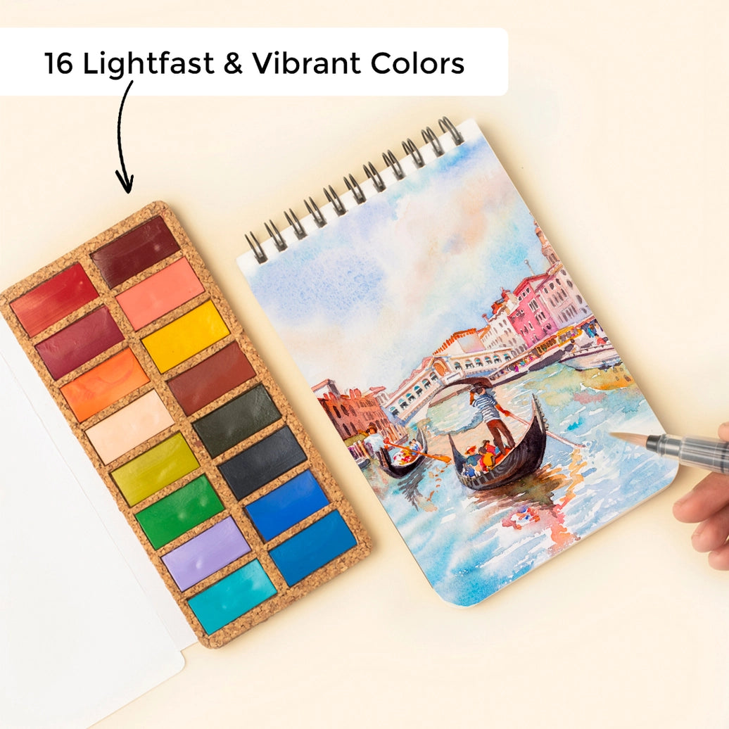 Viviva Watercolor Set - 16 Spring Colors