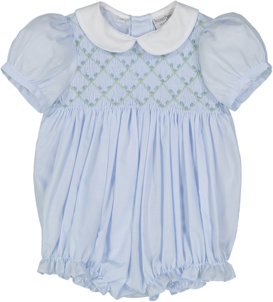 Rosebud Diamond Smocked Bubble