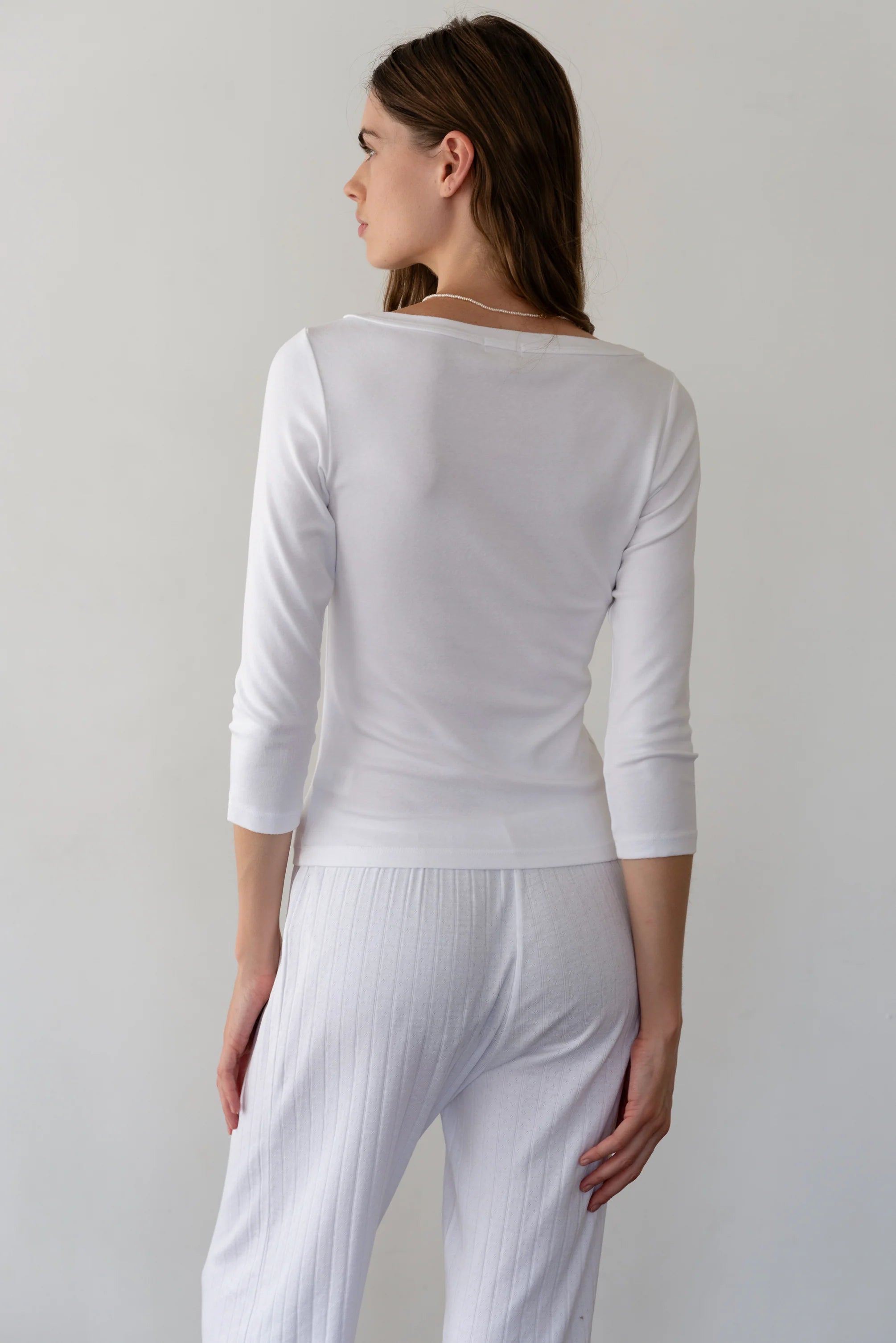 The Baby Rib Boat Neck Top