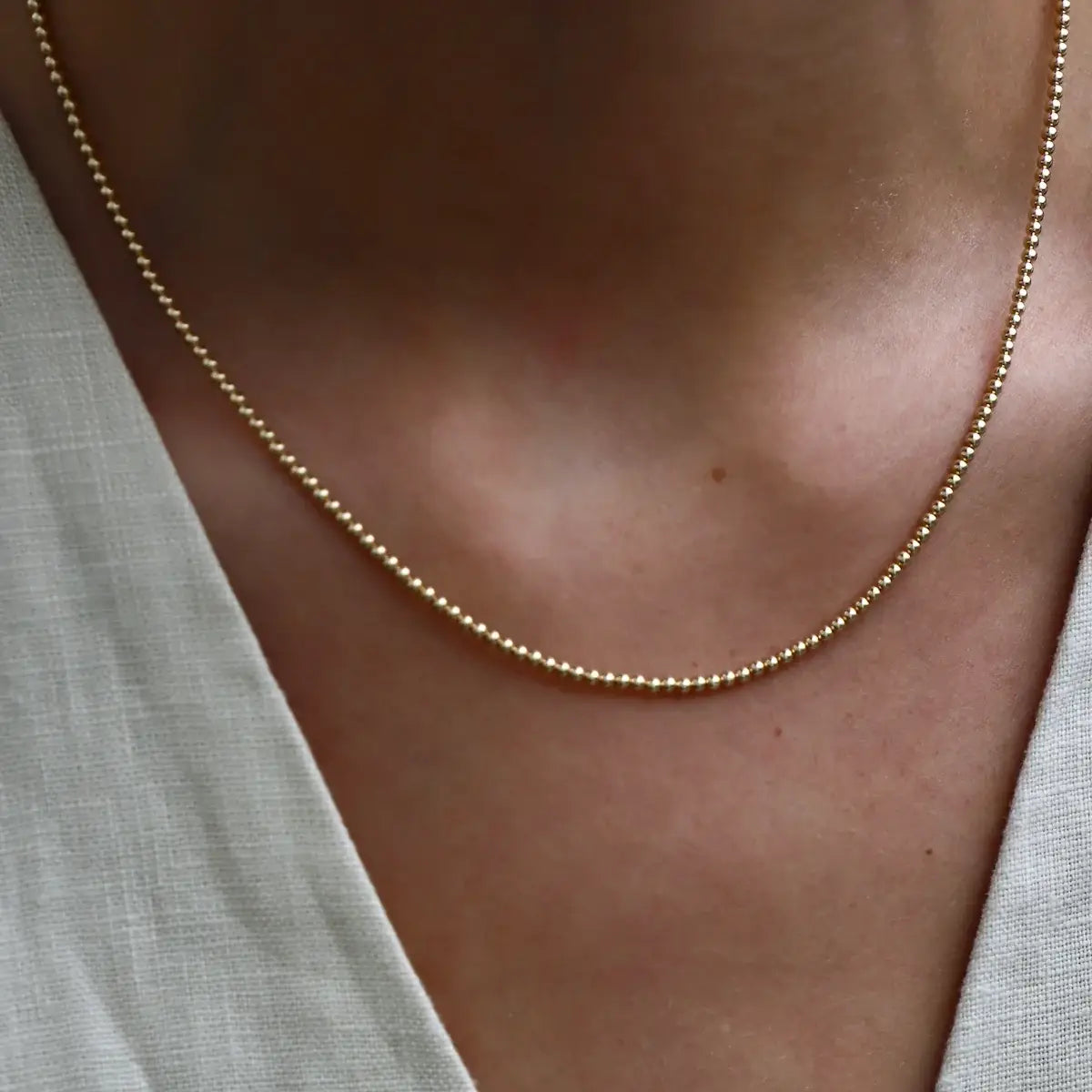 Gold Filled Beaded Chain