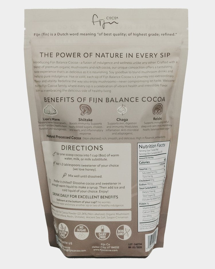 Balance Cocoa Mushroom Blend (25 Serving Bag)