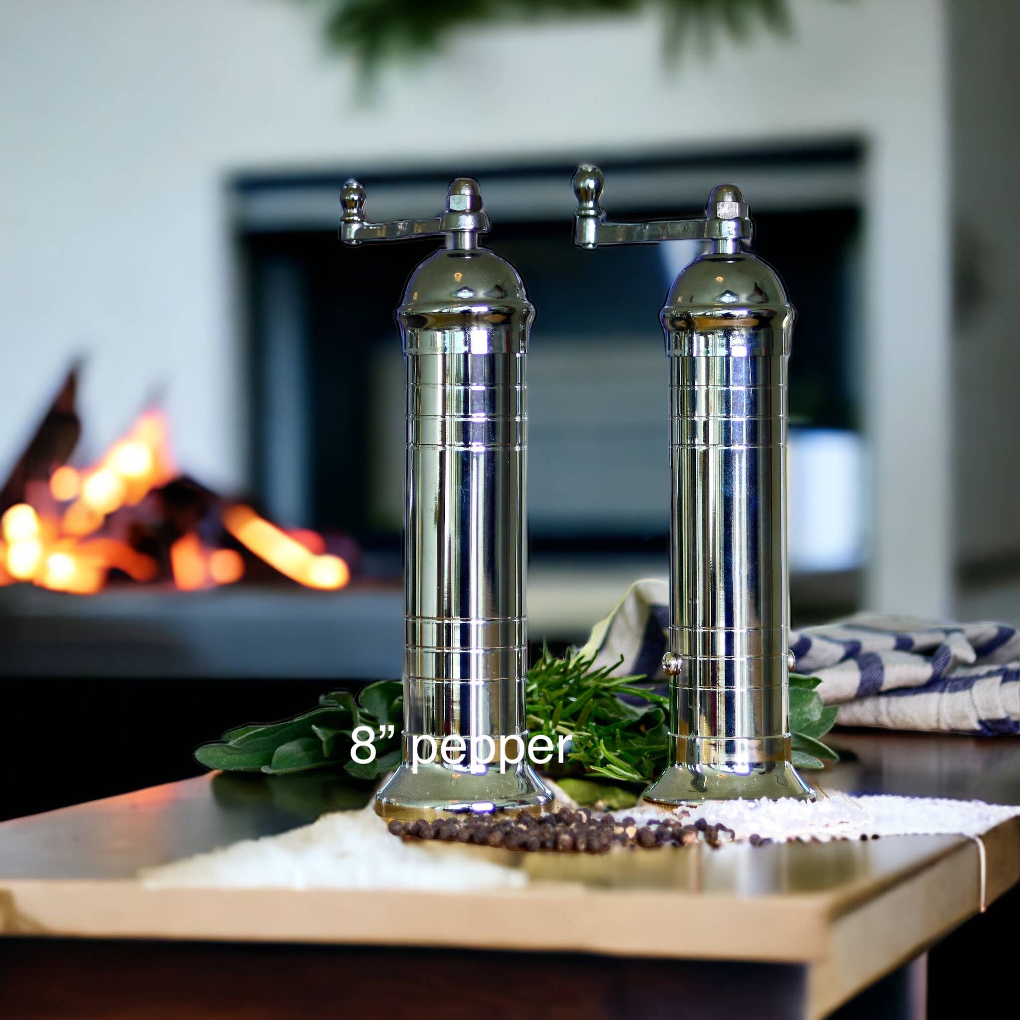 Chrome Mill 8" Pepper Grinder