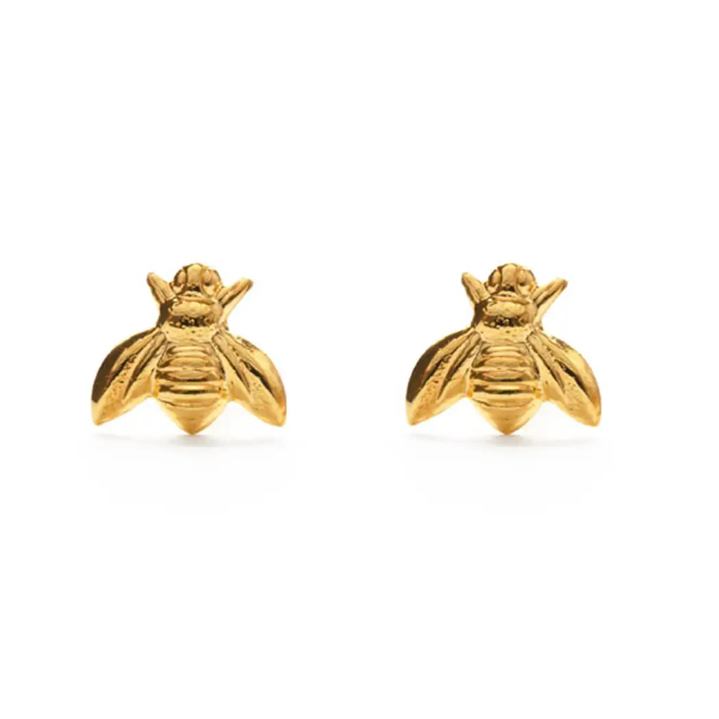 Honey Bee Studs, Gold