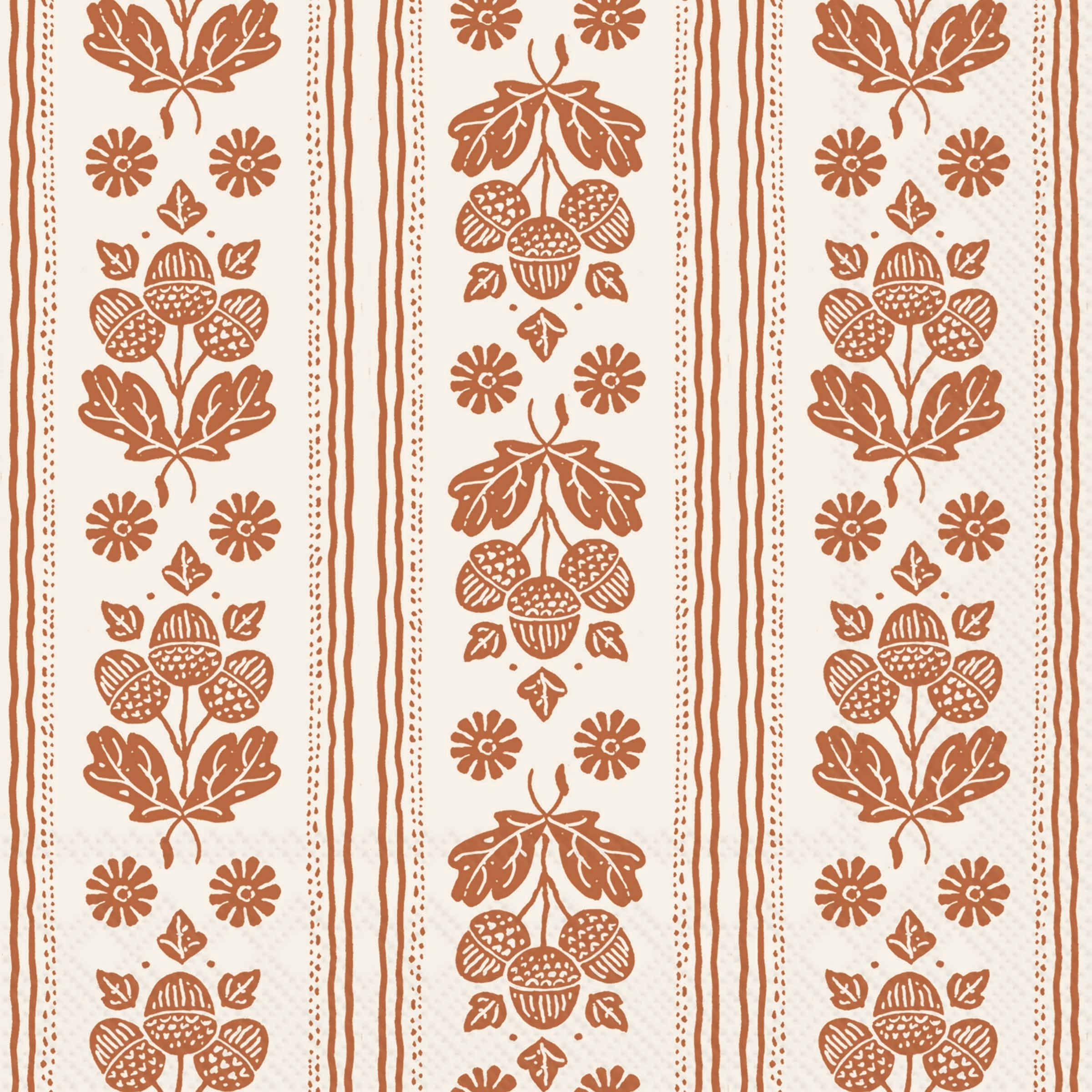 Autumn Orange Cocktail Napkins