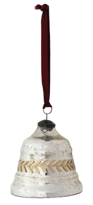Mercury Glass Bell Ornament