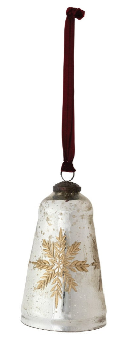 Mercury Glass Bell Ornament
