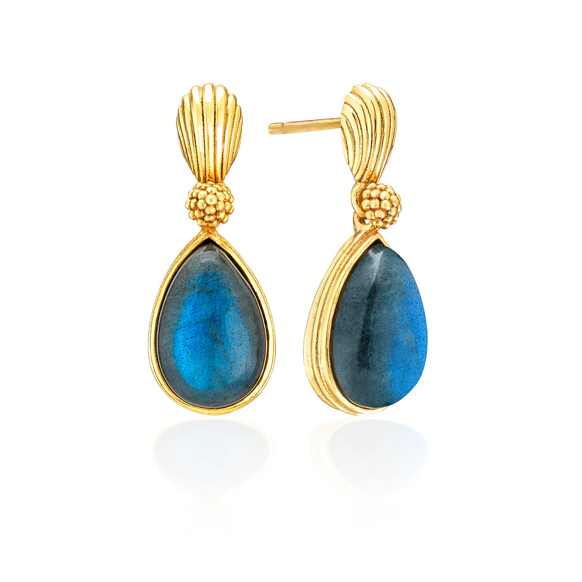 Monique Blue Gem Post Earrings