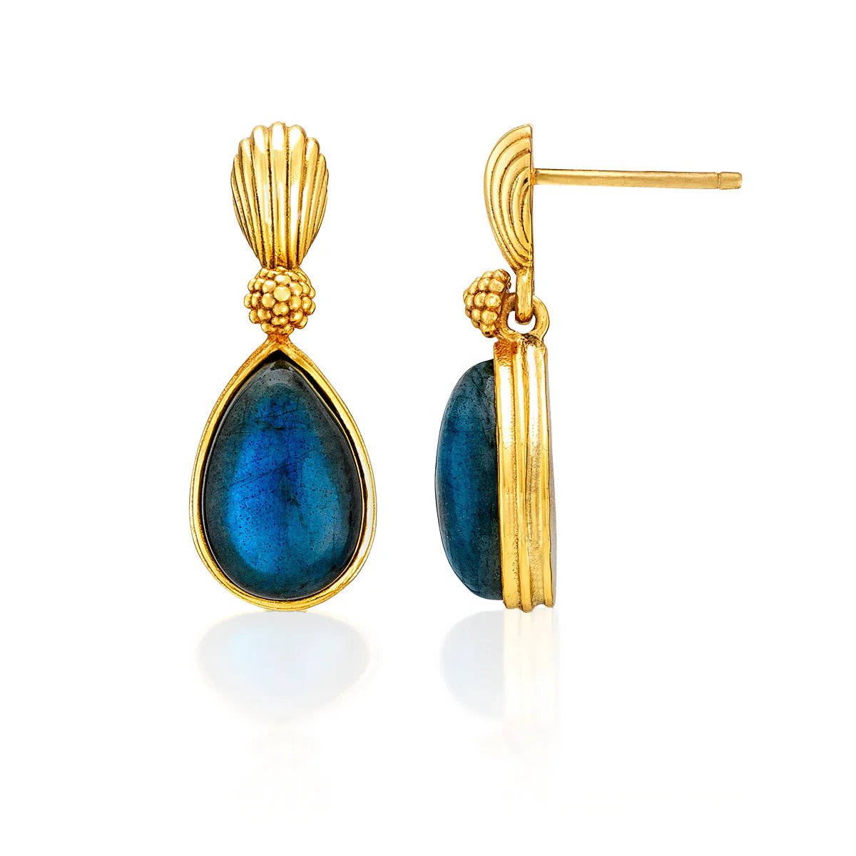 Monique Blue Gem Post Earrings