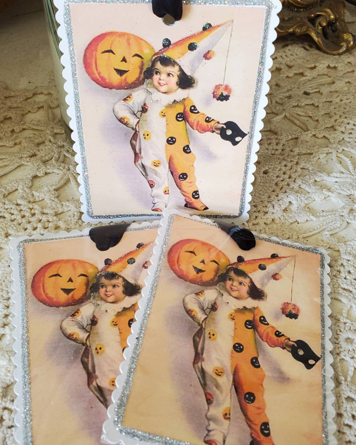 Vintage Halloween Gift Tag