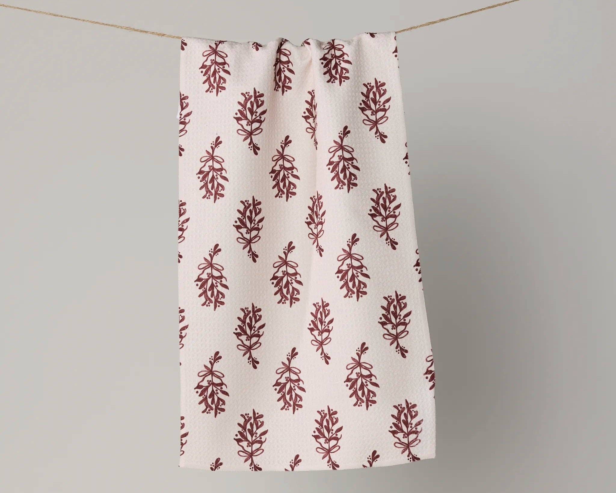 Mistletoe Sprigs Mini Towel