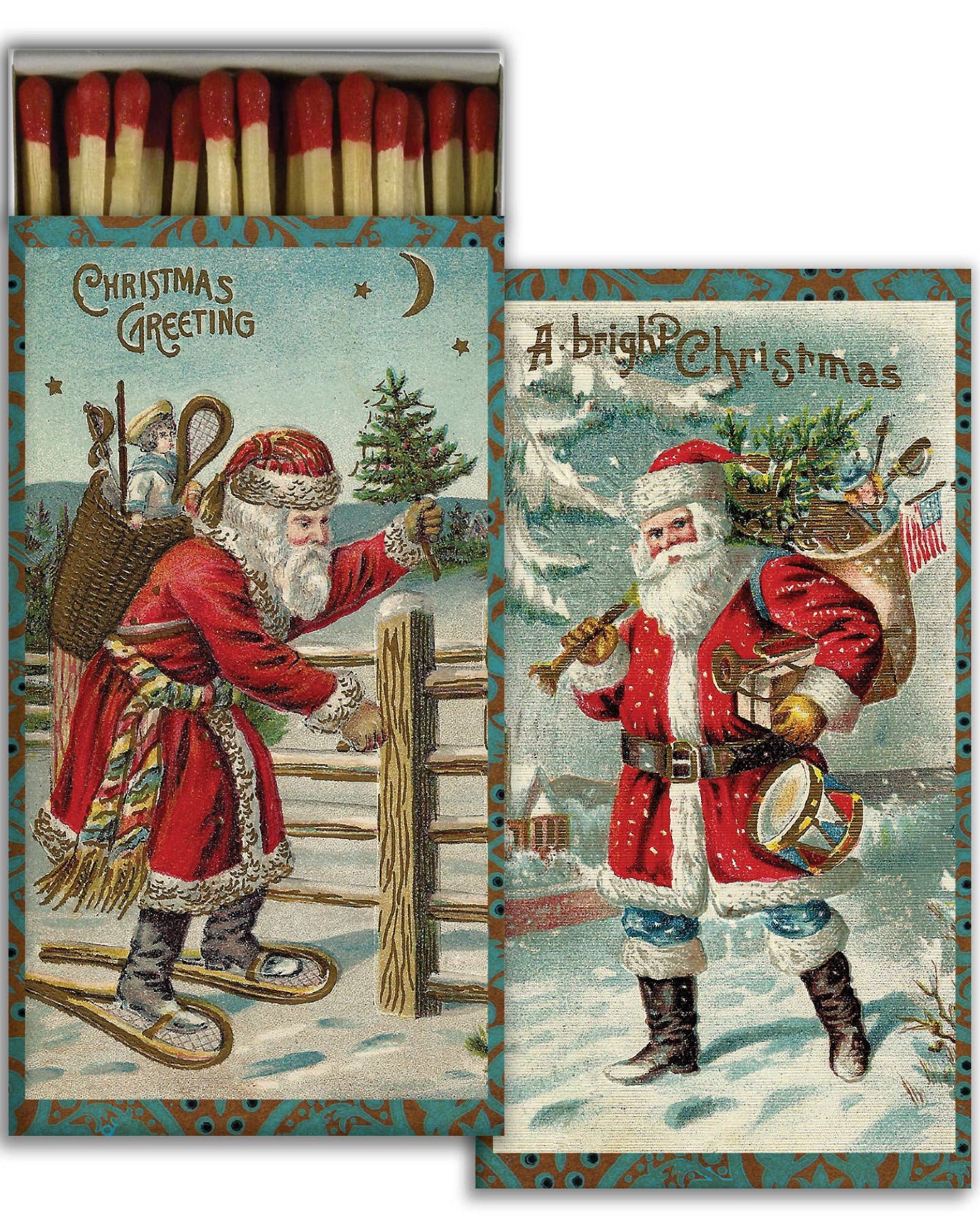 Vintage Santa Matches