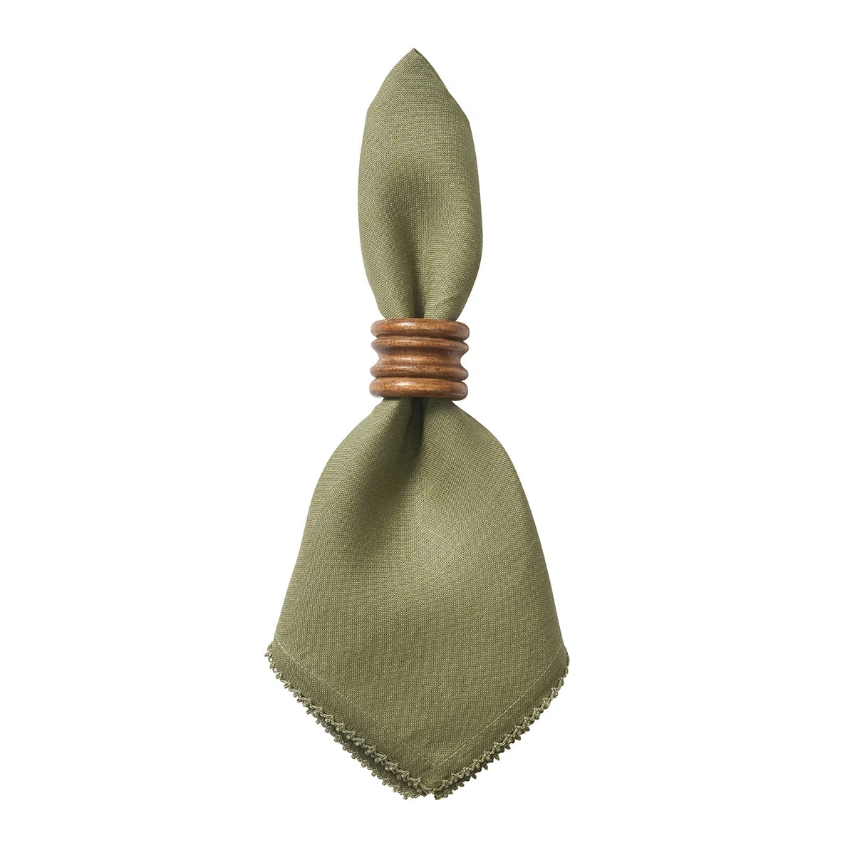 Berry Scallop Sage Napkin Set