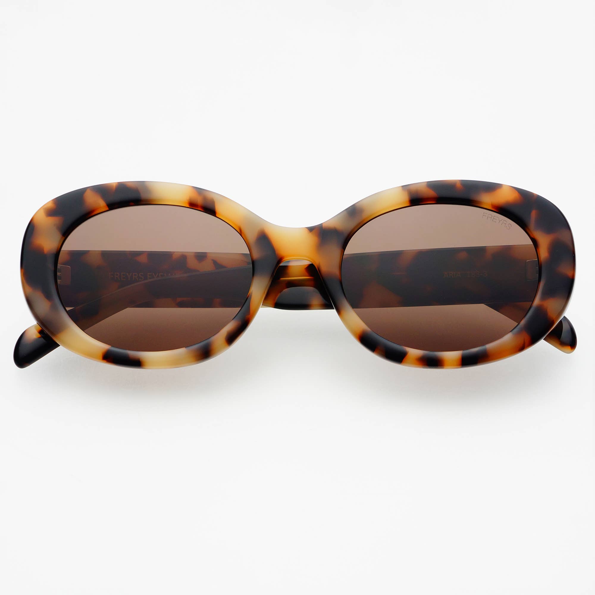 Aria Milky Tortoise Oval Sunglasses