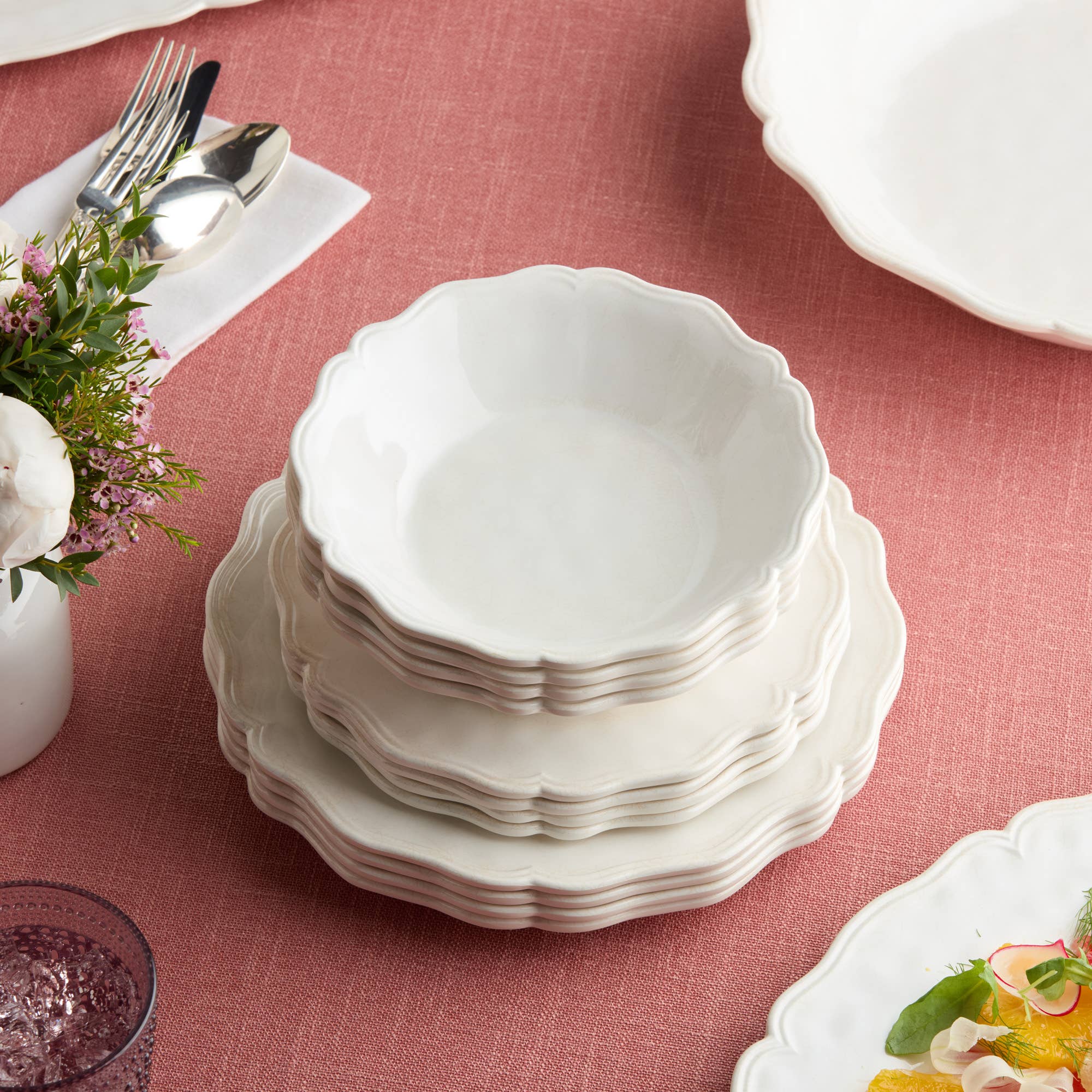 Isabella Cream Melamine All Purpose Bowl