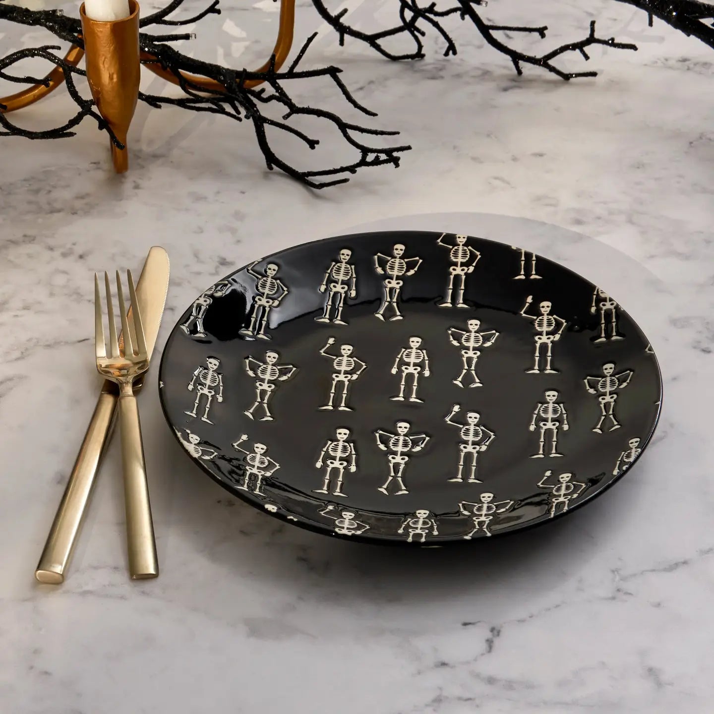 Skeletons Salad Plate