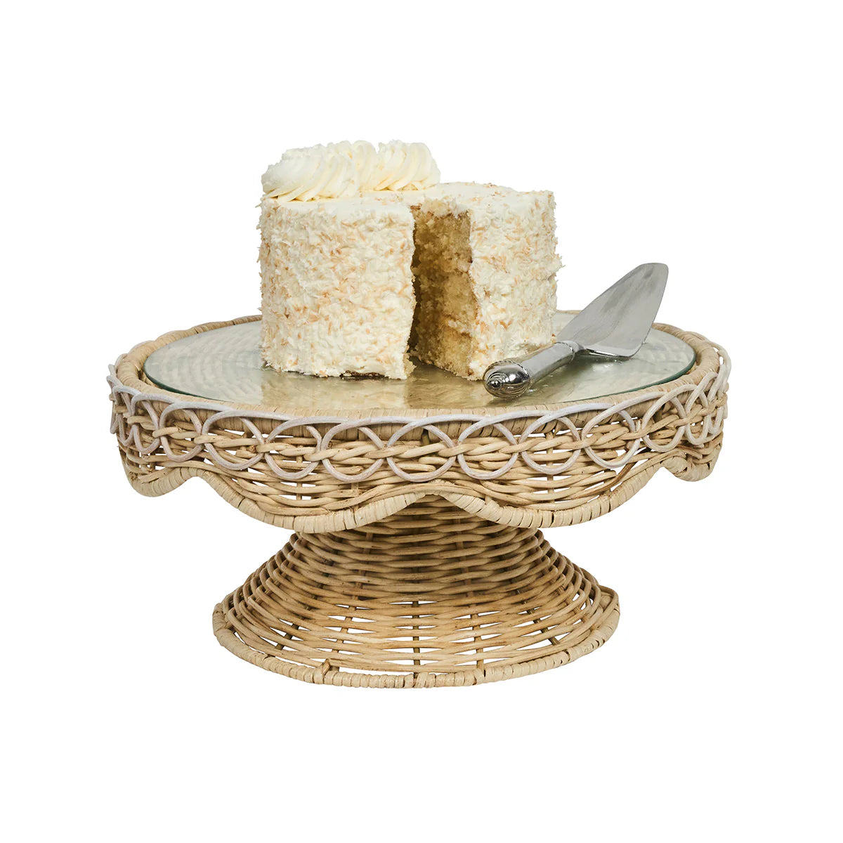 Provence Rattan Cake Stand