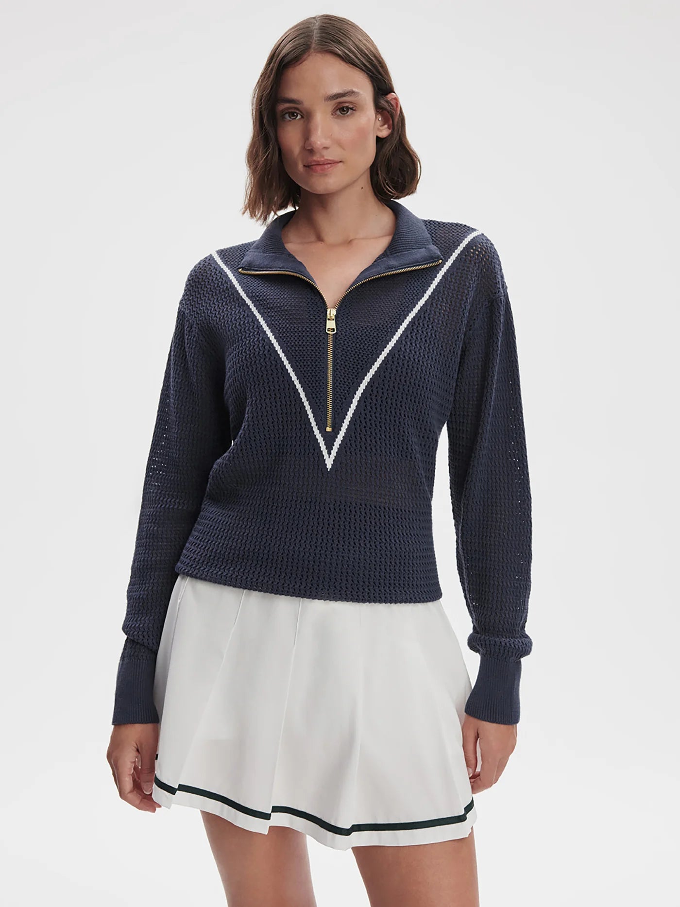 Calva Half Zip Knit