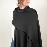 Cashmere Scarf/Wrap Black