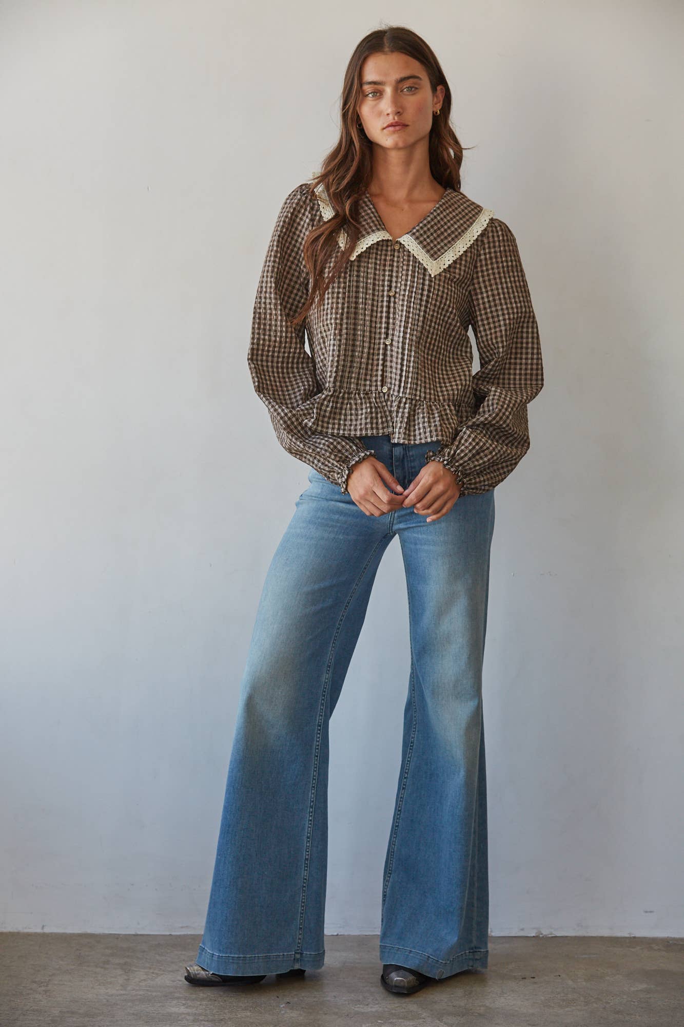 Birdie Gingham Top