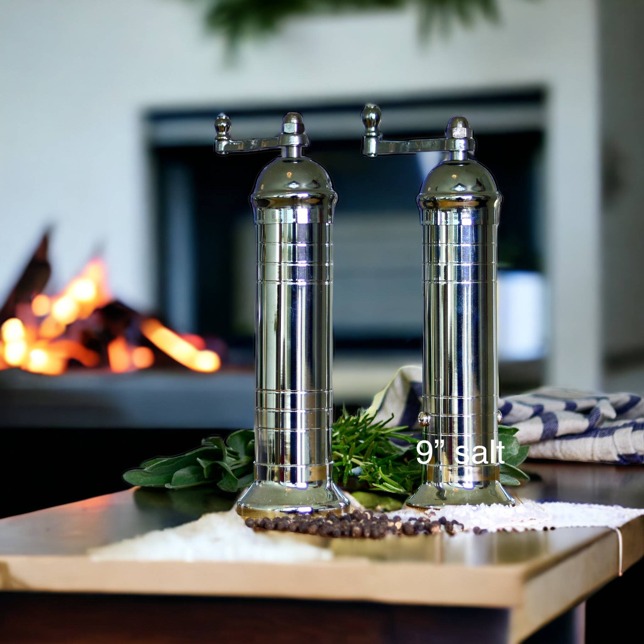 Chrome Mill 9" Salt Grinder