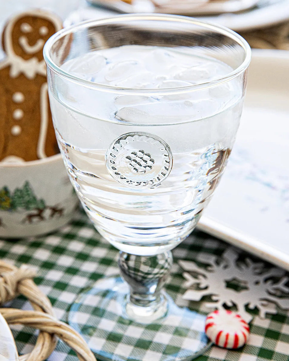 Clear Glass Goblet
