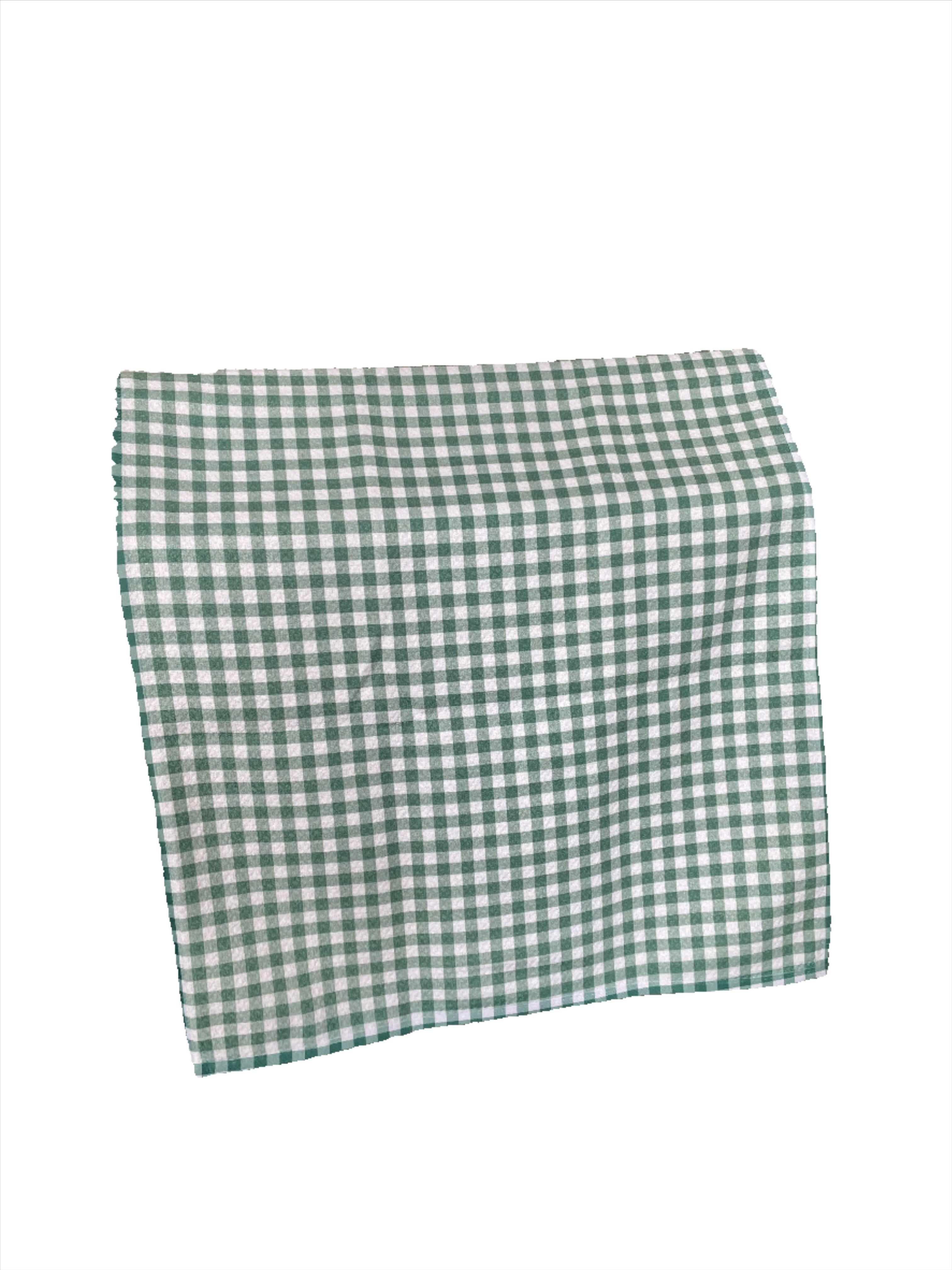 Country Green Gingham Towel
