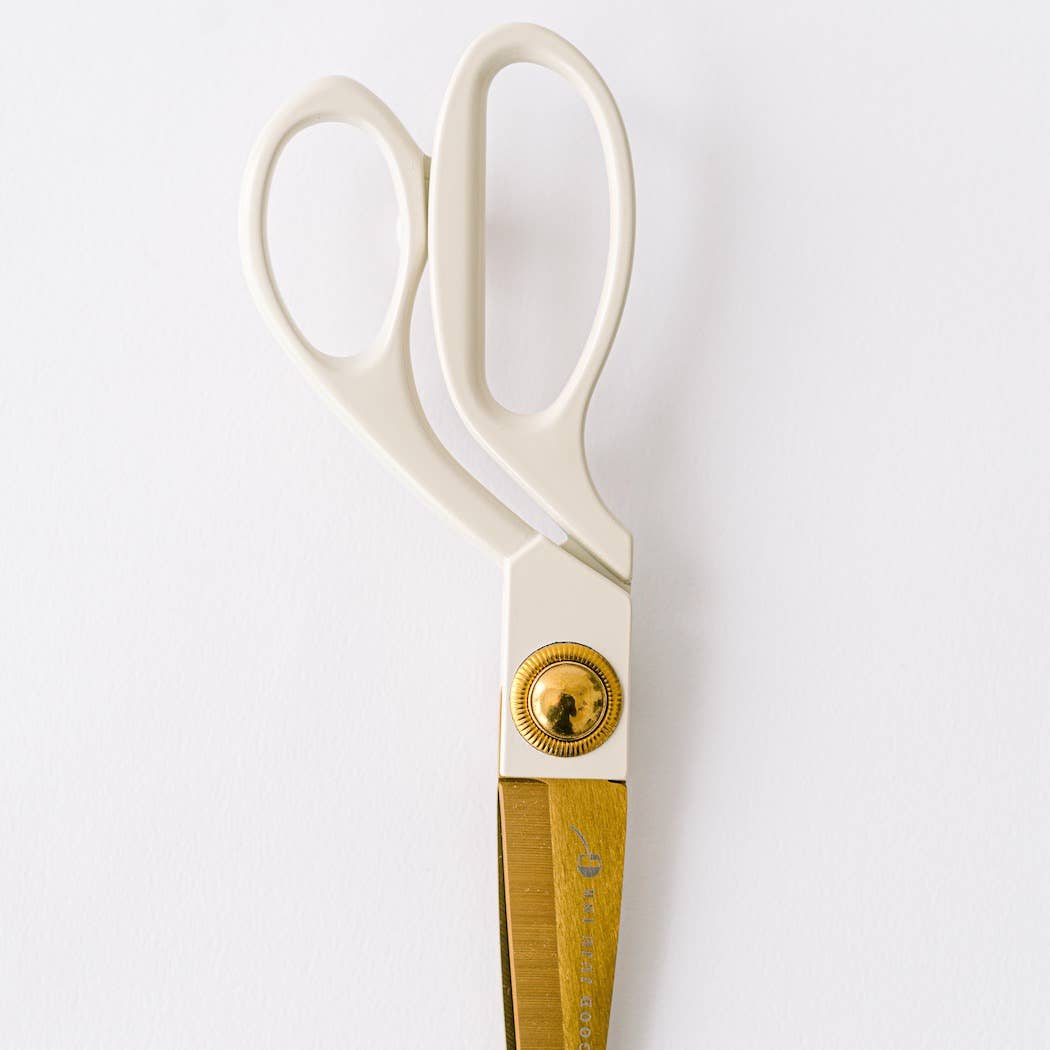 Petunia Pink Ivory and Gold Heirloom Scissors