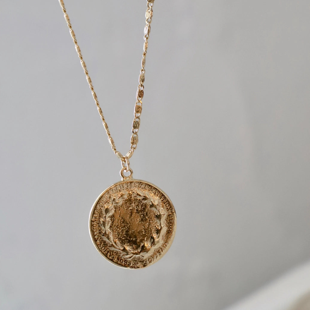 Vintage French Coin Necklace