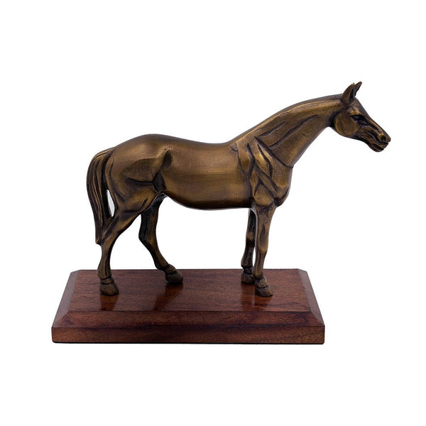 Antiqued Brass Horse