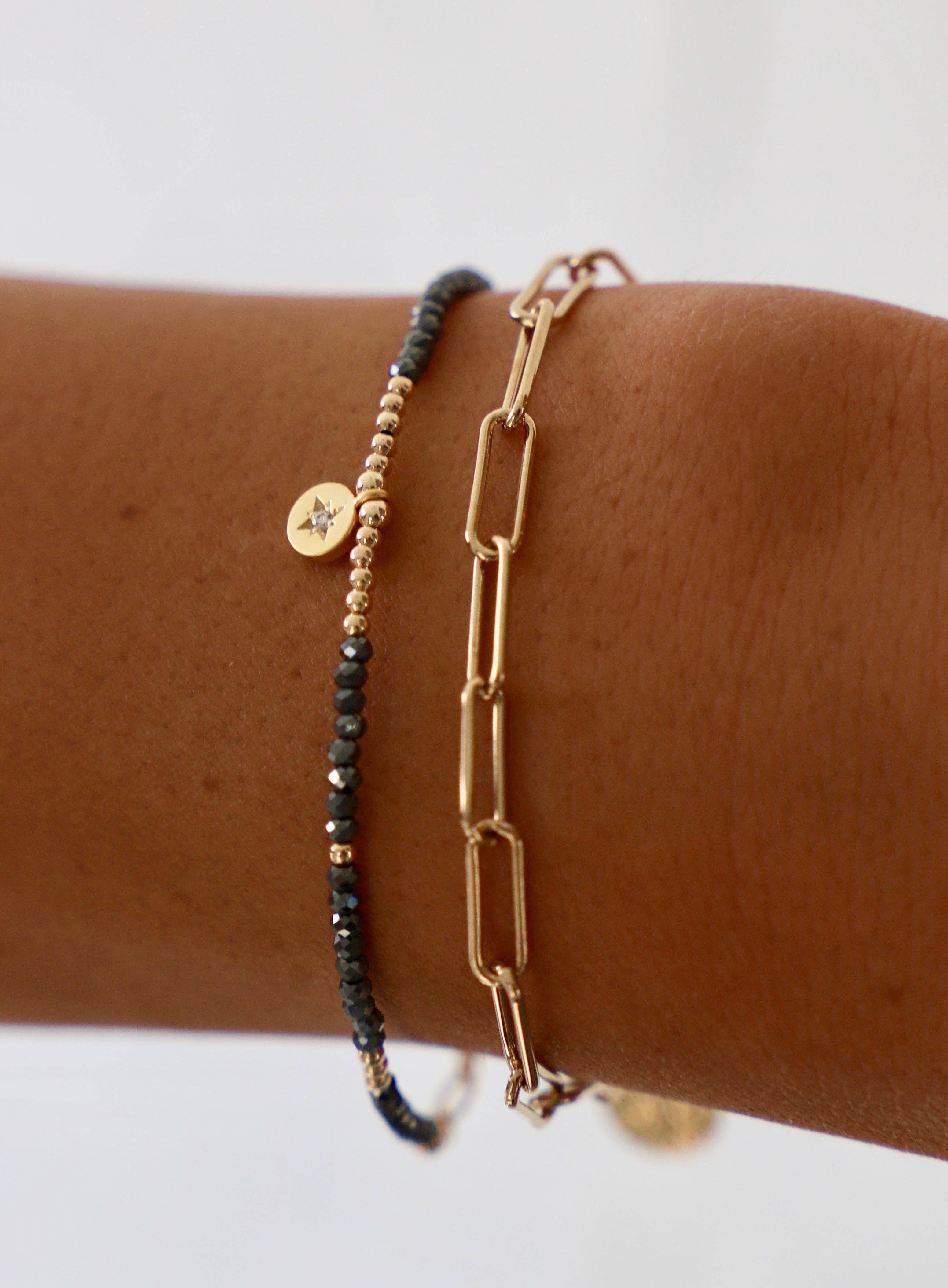 Beaded Star Medallion Bracelet