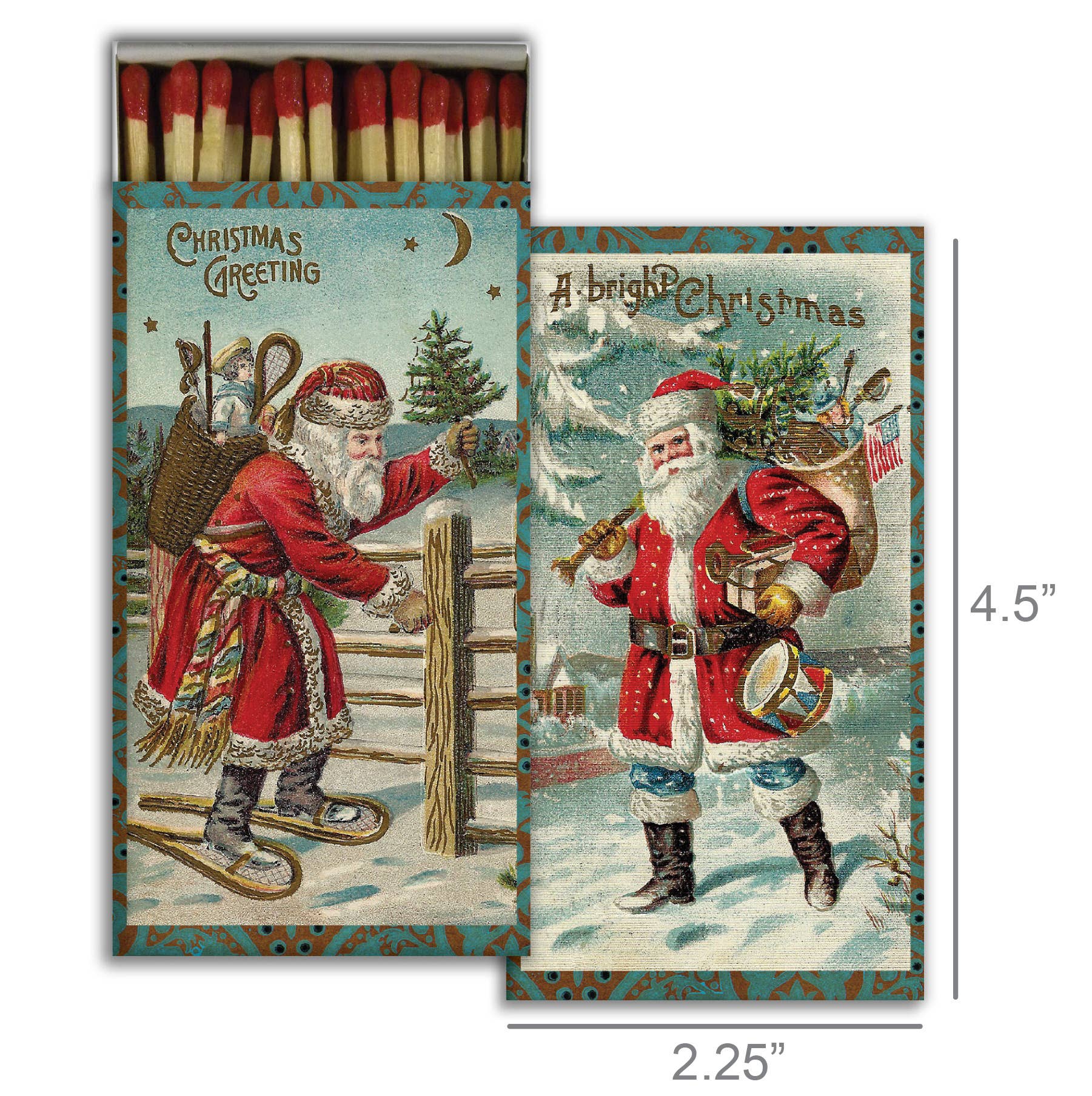 Vintage Santa Matches