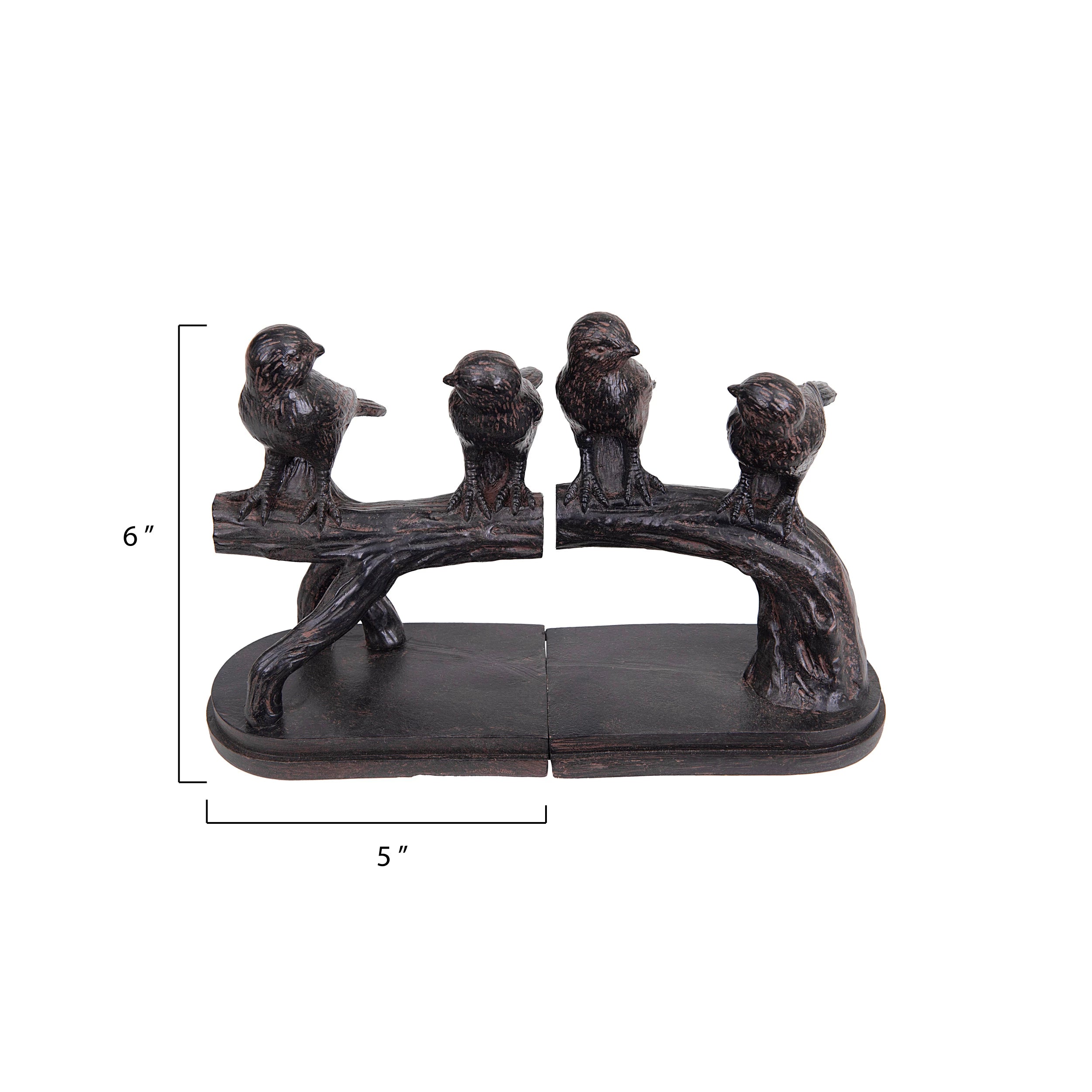 Bird on Branch Bookends Set of 2