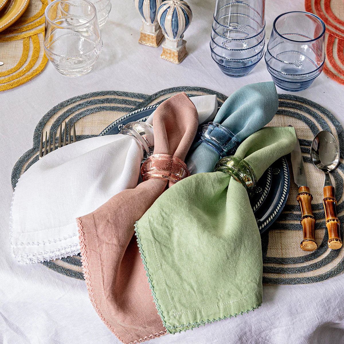 Provence Napkin Ring Set