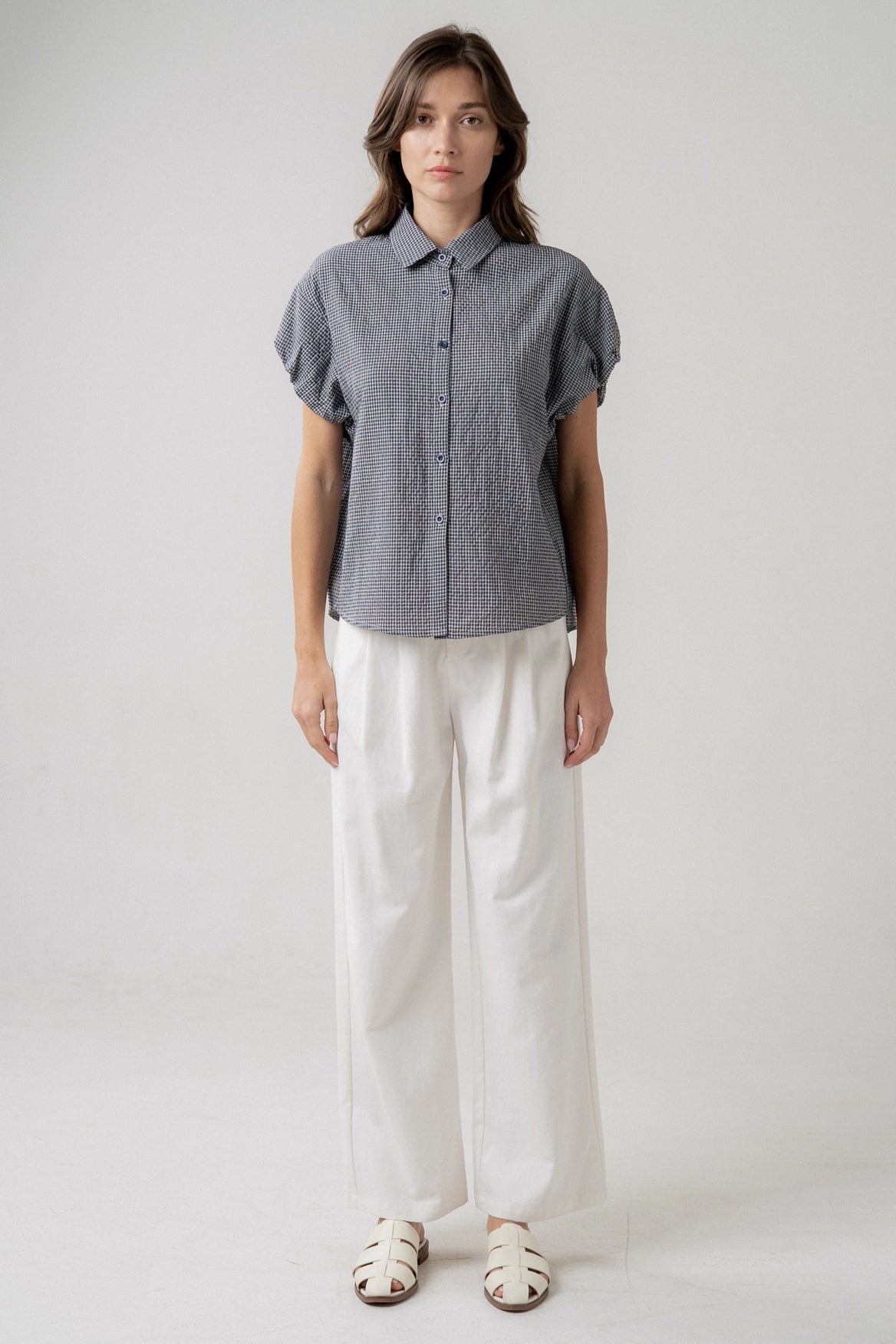 Soft Structure Trouser with Front Pleats