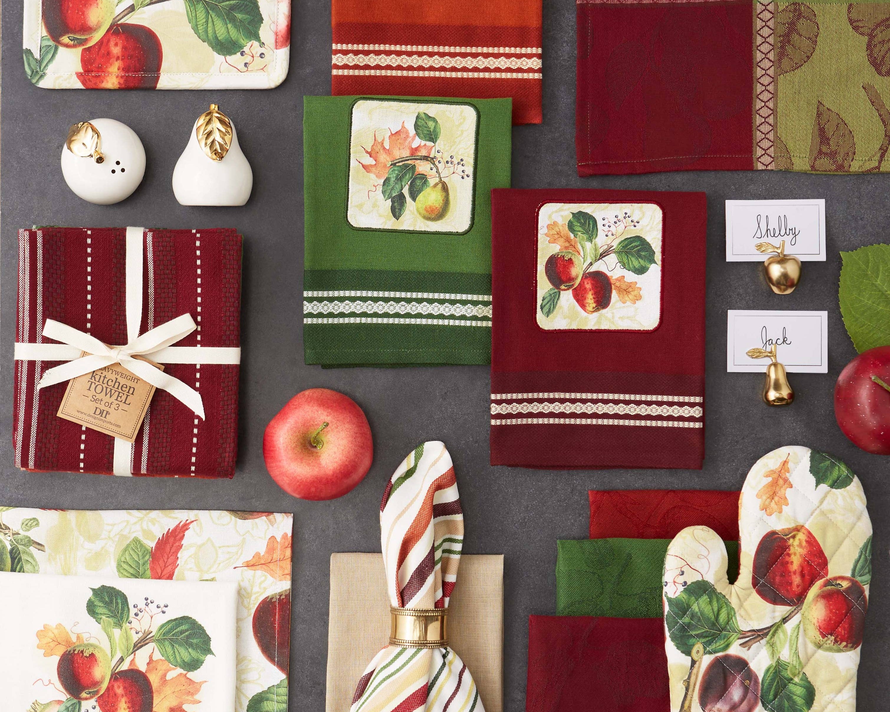 Pear Apple Place Card Holders