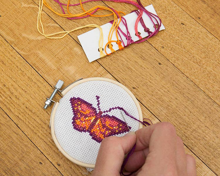 Butterfly Mini Cross Stitch Kit